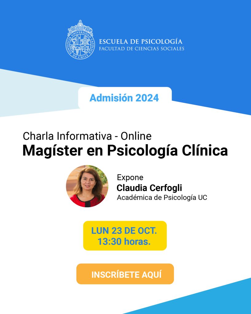 Charla Informativa Mag Ster En Psicolog A Cl Nica Escuela De