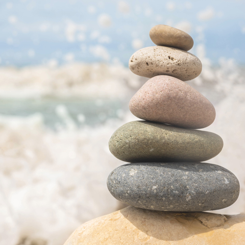 piedras haciendo equilibrio