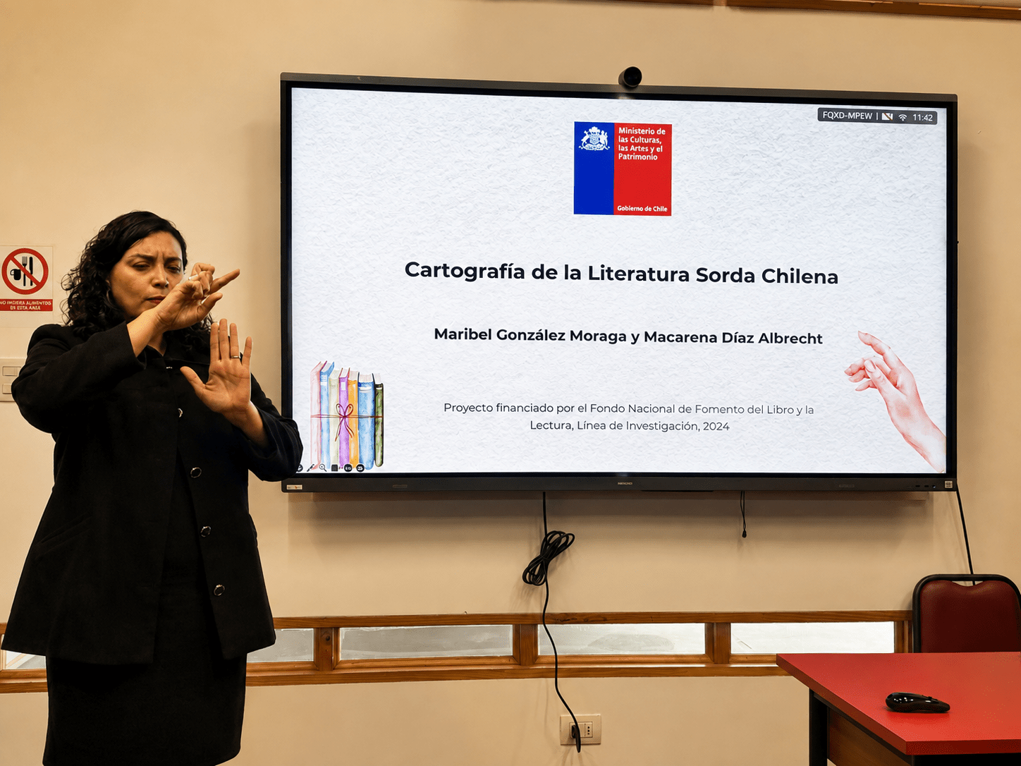 Maribel González Presentación Resultados Literatura Sorda